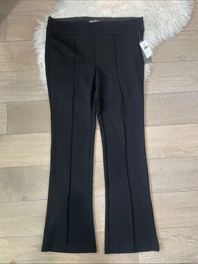 Wit & Wisdom Ab'solution High Rise Flare Leg Black Pull on Black Pant (L)